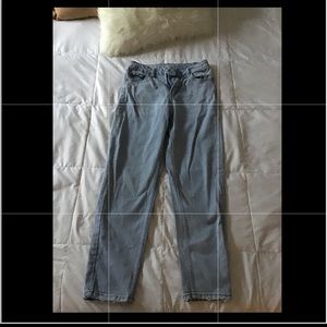 Light blue high rise boyfriend jeans